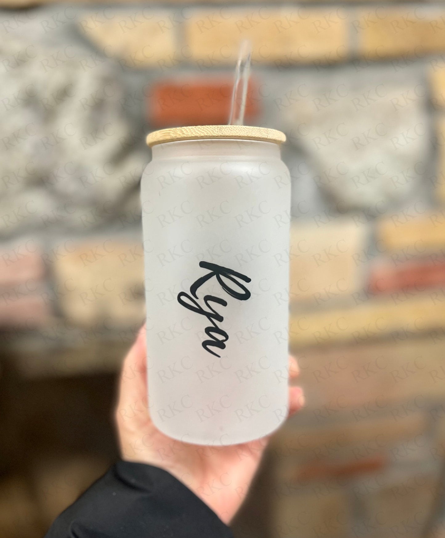 Unkechaug Glass Can Personalized