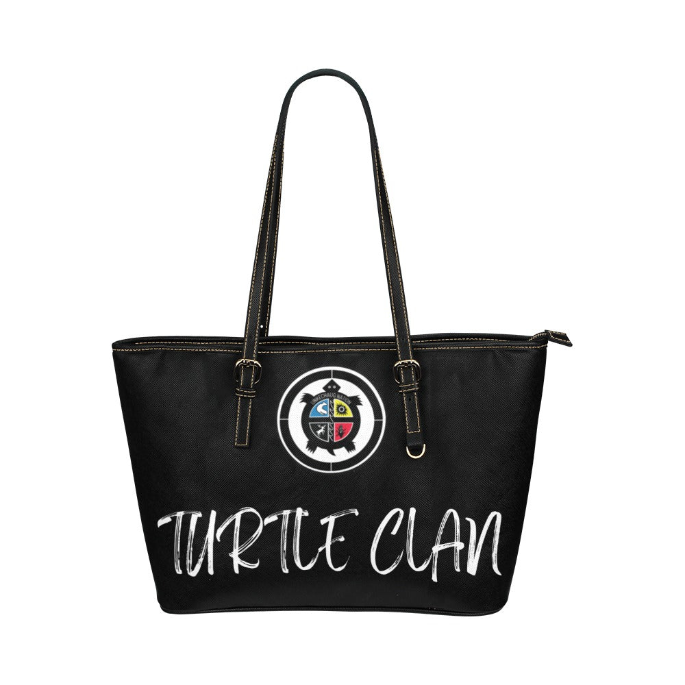 Exclusive Turtle Clan PU Leather Tote Bag