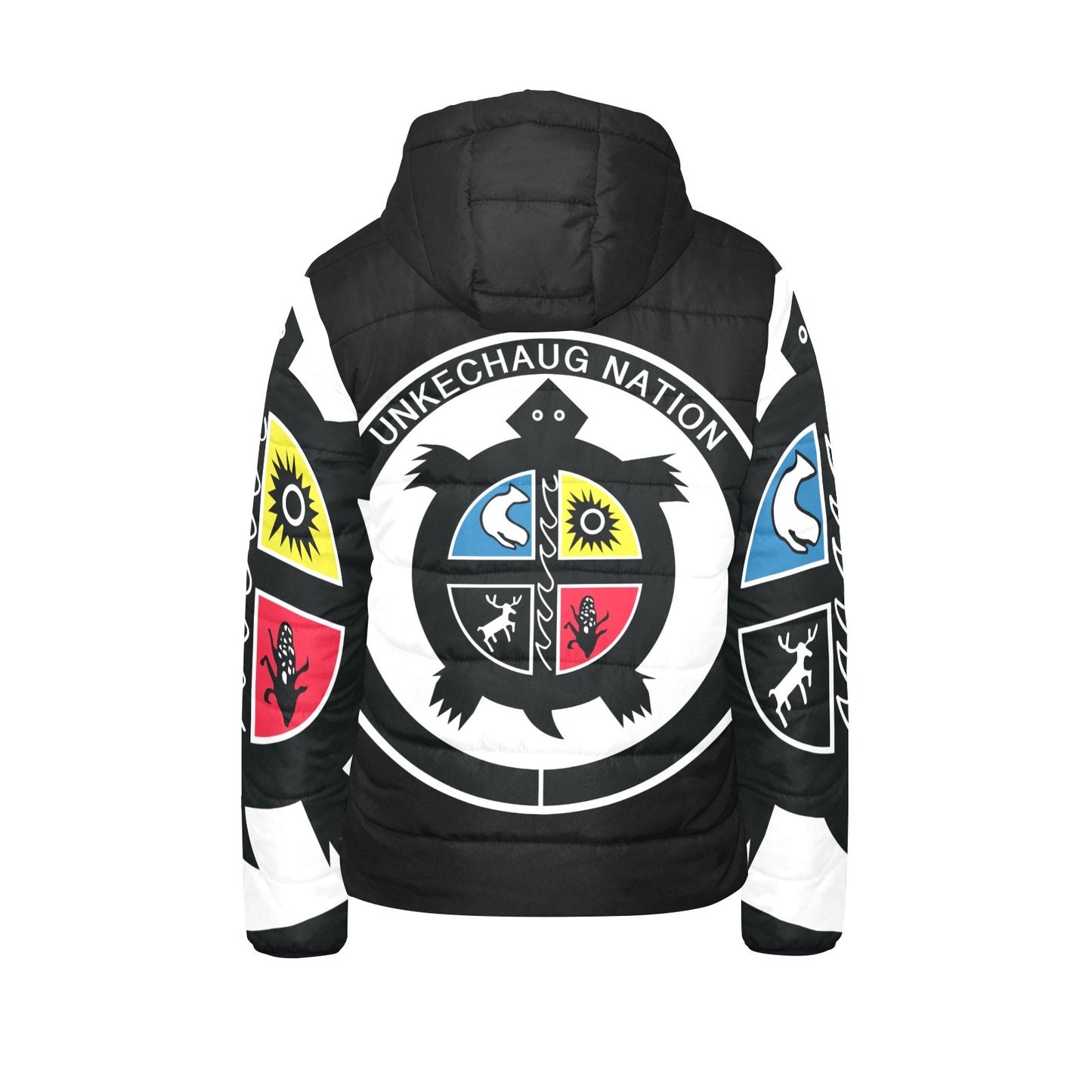 Exclusive Tribal Hooded Puffer Jacket For Kids