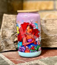 Load image into Gallery viewer, Whimsy Mermaid Glass Can
