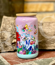 Load image into Gallery viewer, Whimsy Mermaid Glass Can
