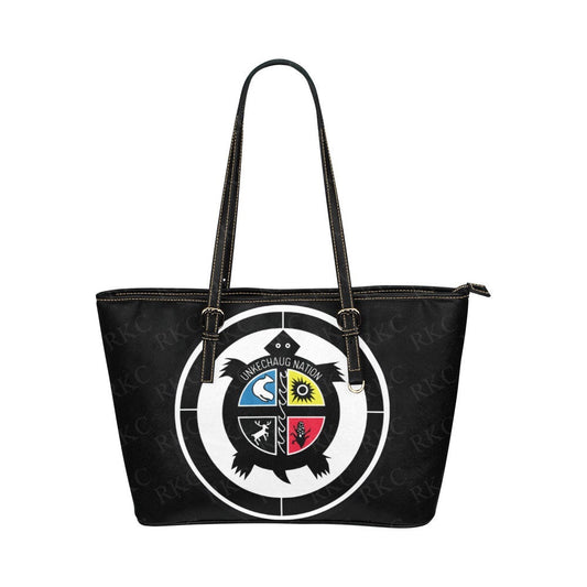 Exclusive Unkechaug Seal PU Leather Tote Bag