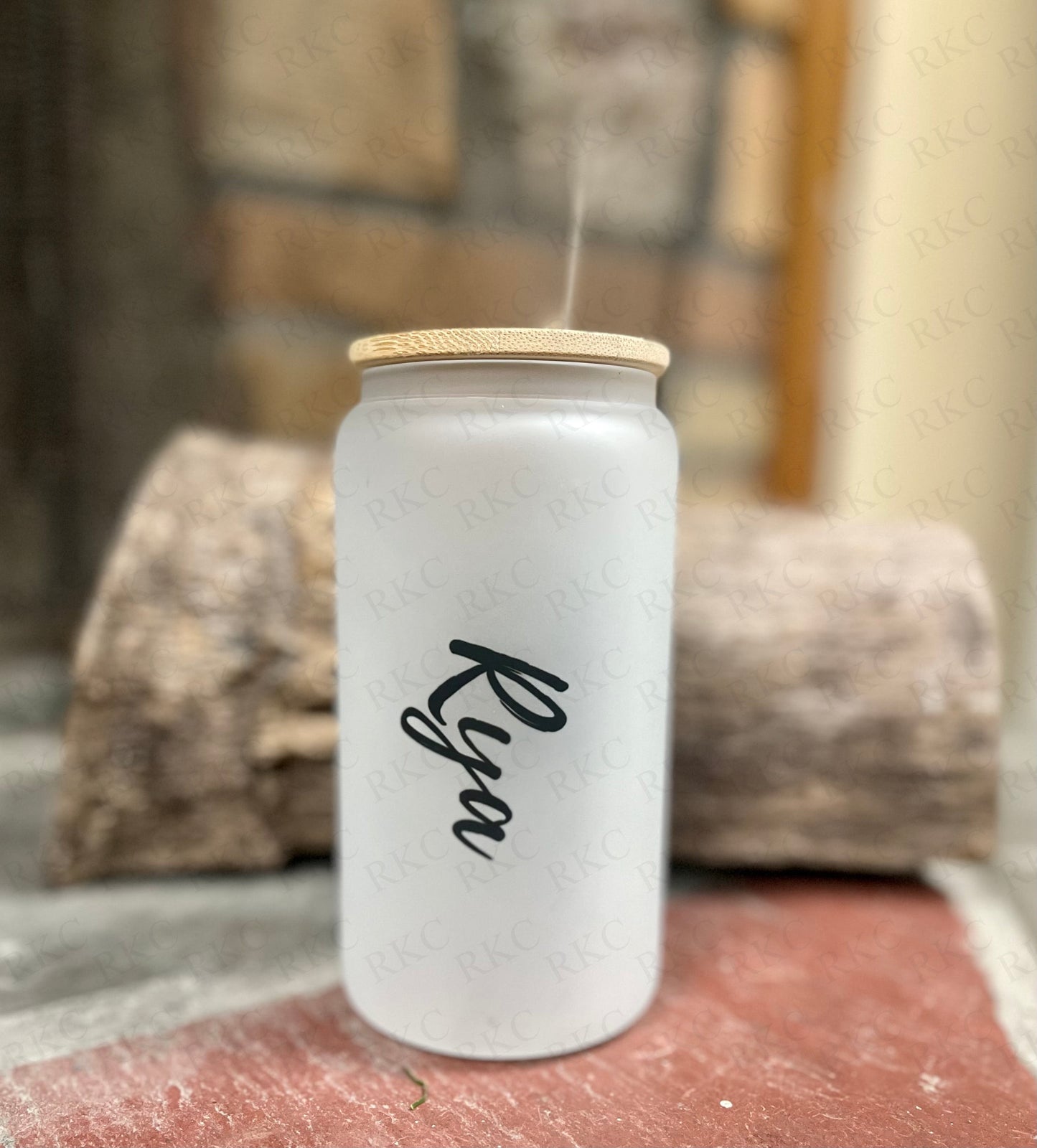 Unkechaug Glass Can Personalized