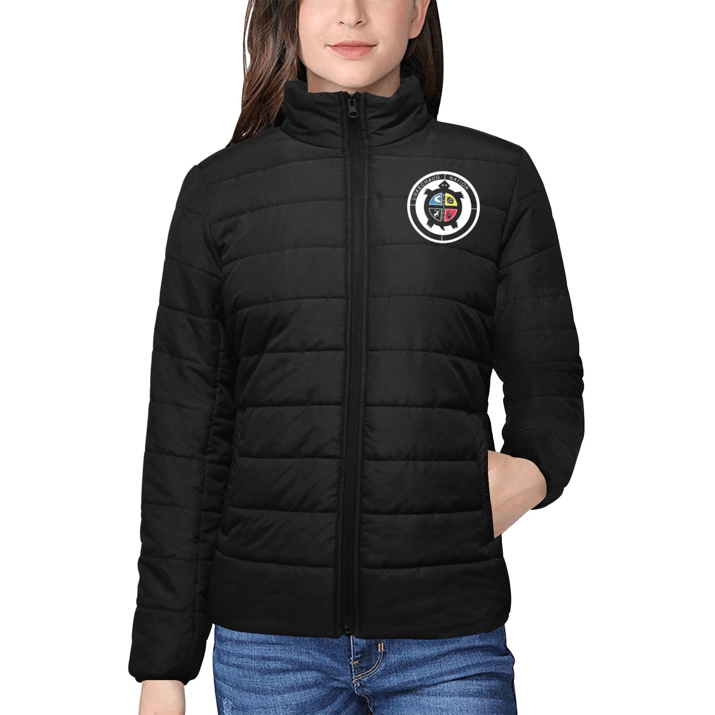 Exclusive Tribal Puffer Jacket For Woman
