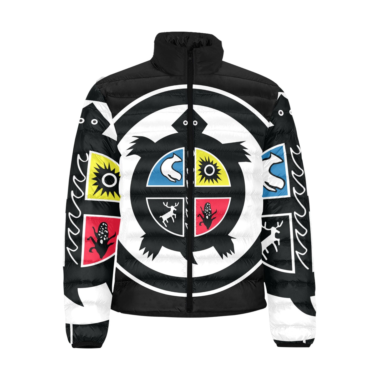 Exclusive Tribal Puffer Jacket For Woman